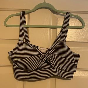 Striped crop top